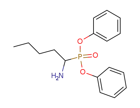Molecular Structure of 156336-41-3 (Phosphonic acid, (1-aminopentyl)-, diphenyl ester)