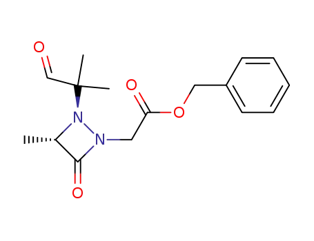 2-<((benzyloxy)carbonyl)methyl>-4-methyl-1-(2-methyl-1-oxoprop-2-yl)-1,2-diazetidin-3-one