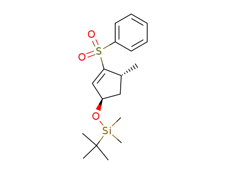 ((1R,4R)-3-Benzenesulfonyl-4-methyl-cyclopent-2-enyloxy)-tert-butyl-dimethyl-silane