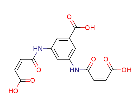 Molecular Structure of 146669-27-4 (3,5-bis{[(2Z)-3-carboxyprop-2-enoyl]amino}benzoic acid)