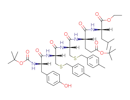 Boc-Tyr-Cys(MBzl)-Cys(MBzl)-Glu(OBu<sup>t</sup>)-Leu-OEt