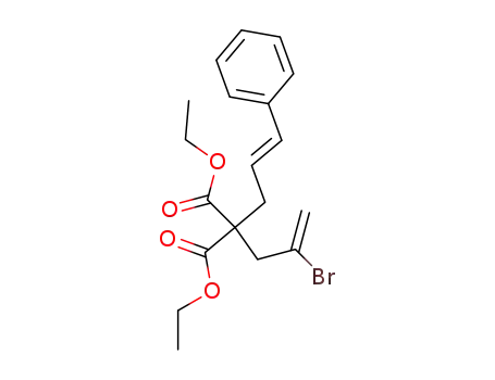 2-bromo-4,4-di(ethoxycarbonyl)-7-phenylhepta-1,6-diene