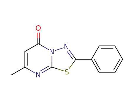 Molecular Structure of 42484-83-3 (5H-1,3,4-Thiadiazolo[3,2-a]pyrimidin-5-one, 7-methyl-2-phenyl-)
