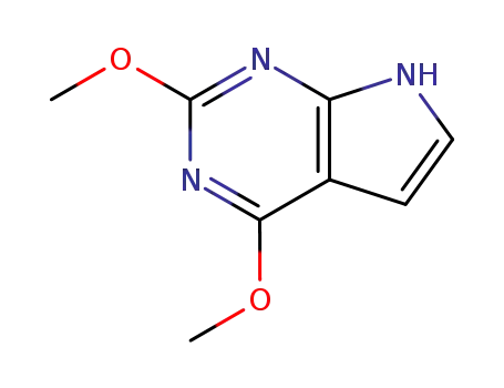 Molecular Structure of 90057-09-3 (2,6-DIMETHOXY-7-DEAZAPURINE)
