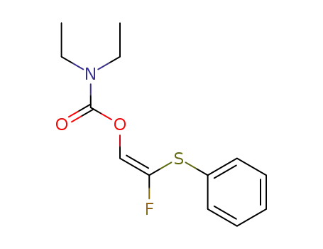Carbamic acid, diethyl-, 2-fluoro-2-(phenylthio)ethenyl ester, (Z)-