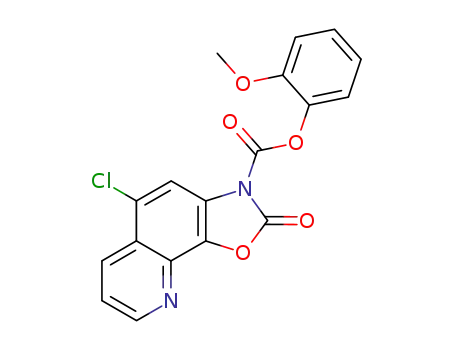 5-Chloro-2-oxo-oxazolo[4,5-h]quinoline-3-carboxylic acid 2-methoxy-phenyl ester