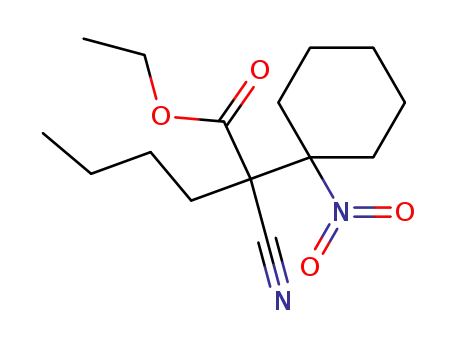 2-ethoxycarbonyl-2-(1-nitro-1-cyclohexyl)hexanenitrile
