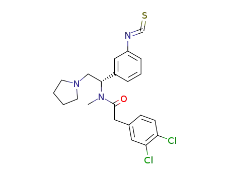 2-(3,4-Dichlorophenyl)-N-methyl-N-(1-(3-isothiocyanatophenyl)-2-(1-pyrrolidinyl)ethyl)acetamide