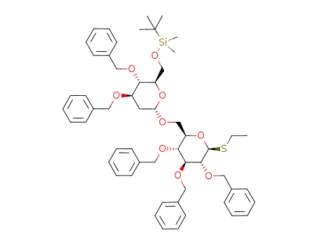 ethyl 3,4-di-O-benzyl-6-O-tert-butyldimethylsilyl-2-deoxy-α-D-glucopyranosyl-(1->6)-2,3,4-tri-O-benzyl-1-thio-β-D-glucopyranoside