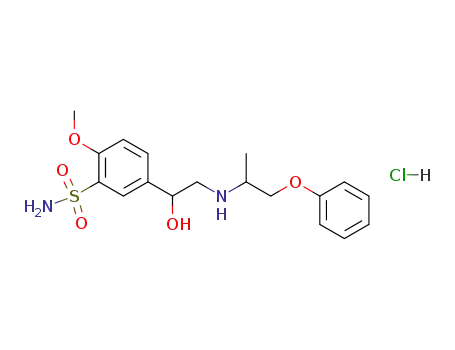5-[1-Hydroxy-2-(1-methyl-2-phenoxy-ethylamino)-ethyl]-2-methoxy-benzenesulfonamide; hydrochloride