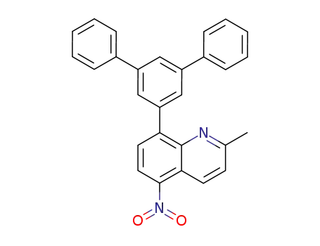 Molecular Structure of 151443-96-8 (8-(3,5-Diphenylphenyl)-2-methyl-5-nitroquinoline)