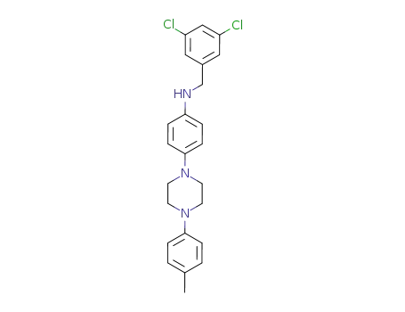 Molecular Structure of 78933-12-7 (N-(3,5-dichlorobenzyl)-4-[4-(4-methylphenyl)piperazin-1-yl]aniline)