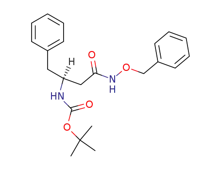 Carbamic acid,
[3-oxo-3-[(phenylmethoxy)amino]-1-(phenylmethyl)propyl]-,
1,1-dimethylethyl ester, (S)-