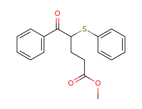 5-Oxo-5-phenyl-4-phenylsulfanyl-pentanoic acid methyl ester