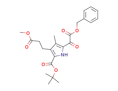 5-Benzyloxyoxalyl-3-(2-methoxycarbonyl-ethyl)-4-methyl-1H-pyrrole-2-carboxylic acid tert-butyl ester