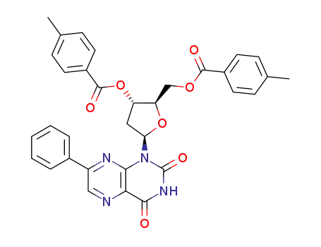 7-phenyl-1-(2-deoxy-3,5-di-O-p-toluoyl-β-D-ribofuranosyl)lumazine