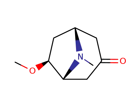 Molecular Structure of 4839-12-7 (6B-METHOXY-3-TROPINON)