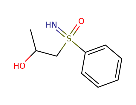 Molecular Structure of 113493-60-0 (2-Propanol, 1-(S-phenylsulfonimidoyl)-)