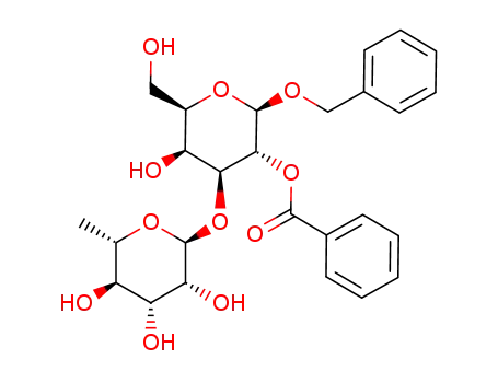 benzyl 2-O-benzoyl-3-O-α-L-rhamnopyranosyl-β-D-galactopyranoside