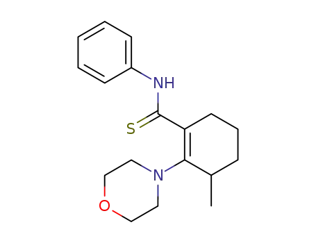 3-methyl-2-morpholinocyclohexene-1-carbothionic acid anilide