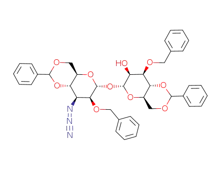 3-azido-2-O-benzyl-4,6-O-benzylidene-3-deoxy-α-D-mannopyranosyl 3-O-benzyl-4,6-O-benzylidene-α-D-mannopyranoside