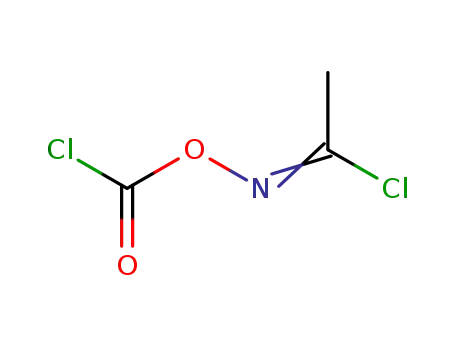 Molecular Structure of 134871-04-8 (Ethanimidoyl chloride, N-[(chlorocarbonyl)oxy]-)