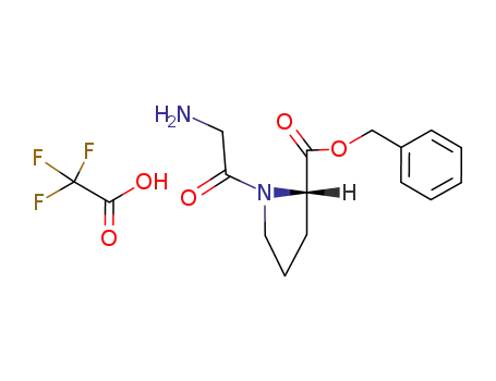 Molecular Structure of 83610-54-2 (L-Proline, 1-glycyl-, phenylmethyl ester, mono(trifluoroacetate))