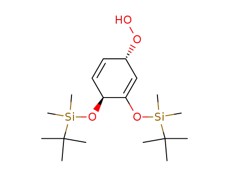(1S,4S)-3,4-Bis-(tert-butyl-dimethyl-silanyloxy)-cyclohexa-2,5-dienyl-hydroperoxide