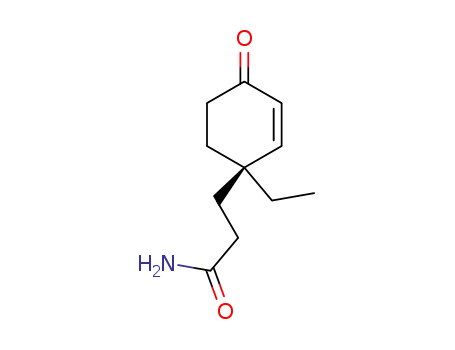 (4R)-4-ethyl-4-(2-carbamoylethyl)-2-cyclohexen-1-one