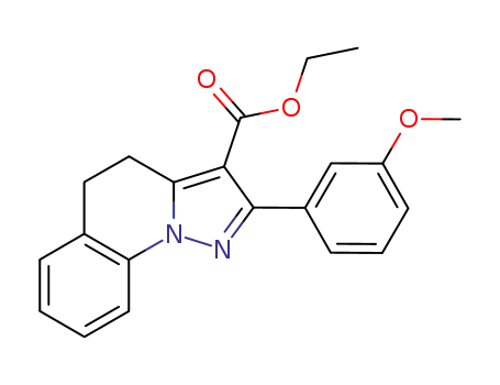 Pyrazolo[1,5-a]quinoline-3-carboxylic acid,
4,5-dihydro-2-(3-methoxyphenyl)-, ethyl ester