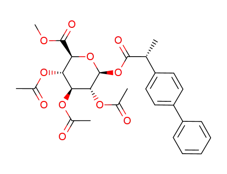 methyl 2,3,4-tri-O-acetyl-1-O-{(2R)-2-(4-biphenylyl)}propionyl-β-D-glucopyranuronate