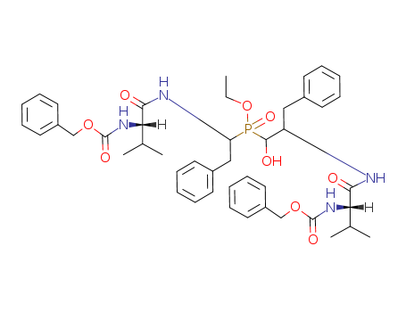 2,5,10,13-TETRAAZA-7-PHOSPHONATETRADECANEDIOICACID,7-ETHOXY-8-HYDROXY-3,12-BIS(1-METHYLETHYL)-4,11-DIOXO-6,9-BIS(PHENYLMETHYL)-,BIS(PHENYLMETHYL)ESTER,7-OXIDE