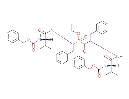 Molecular Structure of 146063-29-8 (Bis(cbz-Val-Phe)phosphinate isostere)