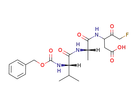 Molecular Structure of 220644-02-0 (Z-Val-Ala-DL-Asp-fluoromethylketone)