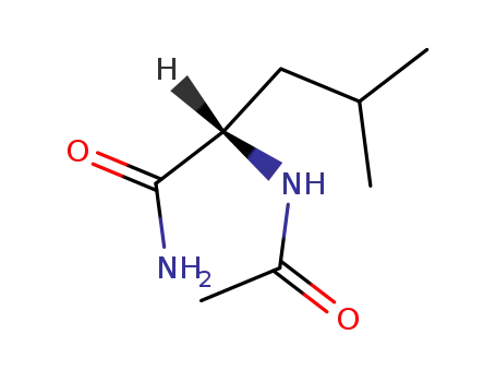 Molecular Structure of 28529-34-2 (Pentanamide,2-(acetylamino)-4-methyl-, (2S)-)