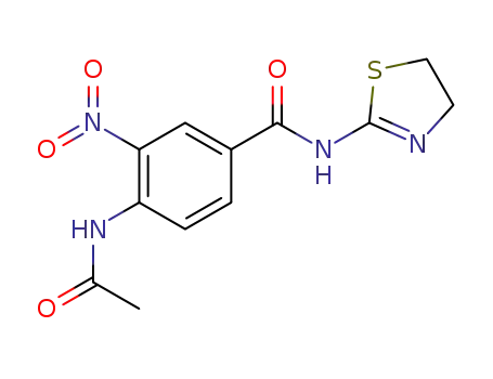 Benzamide, 4-(acetylamino)-N-(4,5-dihydro-2-thiazolyl)-3-nitro-