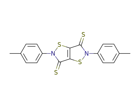 3H,6H-2,5-bis(p-methyl-phenyl)-1,2-thiazolino<5,4-d>1,2-thiazoline-3,6-dithione