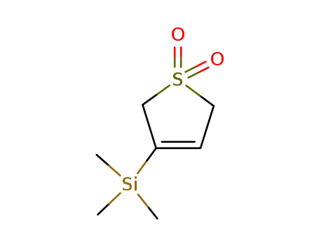 Molecular Structure of 104692-94-6 (Silane, (2,5-dihydro-1,1-dioxido-3-thienyl)trimethyl-)