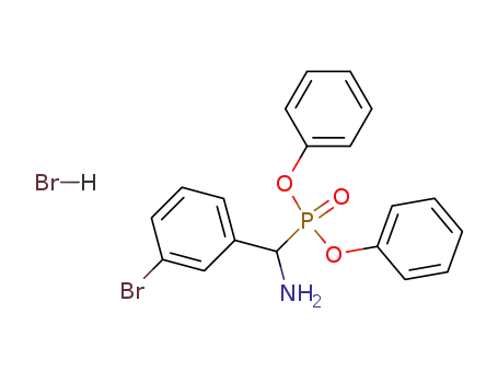 Phosphonic acid, [amino(3-bromophenyl)methyl]-, diphenyl ester,
hydrobromide