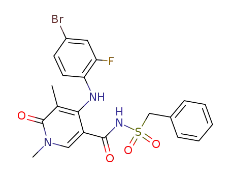 N-[4-(4-Bromo-2-fluorophenylamino)-1,5-dimethyl-6-oxo-1,6-dihydropyridine-3-carbonyl]-C-phenyl-methanesulfonamide