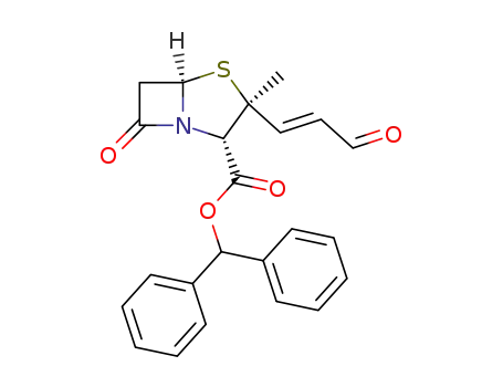 (2S,3S,5R)-3-Methyl-7-oxo-3-((E)-3-oxo-propenyl)-4-thia-1-aza-bicyclo[3.2.0]heptane-2-carboxylic acid benzhydryl ester