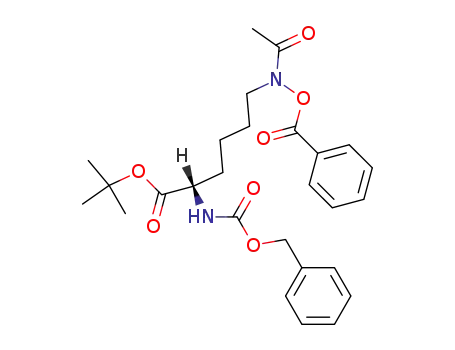 (S)-6-(Acetyl-benzoyloxy-amino)-2-benzyloxycarbonylamino-hexanoic acid tert-butyl ester