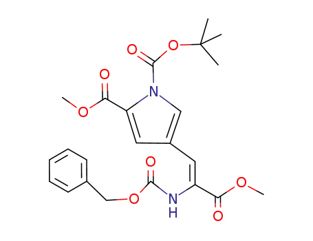 1H-Pyrrole-1,2-dicarboxylic acid,
4-[3-methoxy-3-oxo-2-[[(phenylmethoxy)carbonyl]amino]-1-propenyl]-,
1-(1,1-dimethylethyl) 2-methyl ester, (Z)-