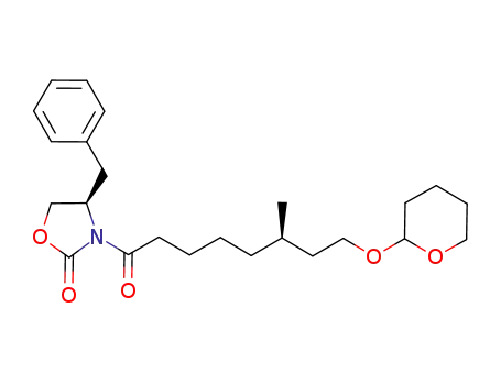 (4R,6'R)-3-[6'-methyl-8'-(tetrahydro-2H-pyran-2-yloxy)octanoyl]-4-phenylmethyl-1,3-oxazolidin-2-one