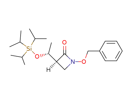 (3S,1'R)-1-benzyloxy-3-<<2-(tri-iso-propylsilyl)oxy>ethyl>-2-azetidinone