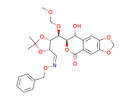 (7R)-7-((1R)<(5S,4R)-5-<(1Z)-2-aza-2-(phenylmethoxy)vinyl>-2,2-dimethyl(1,3-dioxolan-4-yl)>(methoxymethoxy)methyl)-8-hydroxy-2H-1,3-dioxoleno<4,5-g>isochroman-5-one