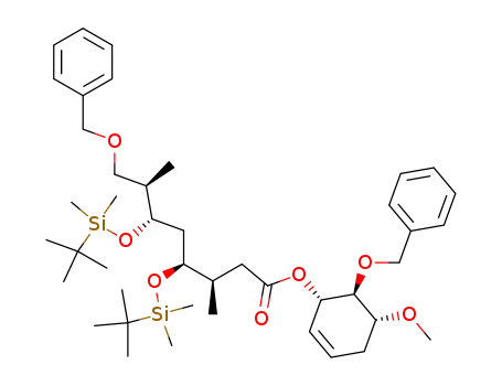 (3R,4S,6S,7R)-8-Benzyloxy-4,6-bis-(tert-butyl-dimethyl-silanyloxy)-3,7-dimethyl-octanoic acid (1S,5R,6S)-6-benzyloxy-5-methoxy-cyclohex-2-enyl ester