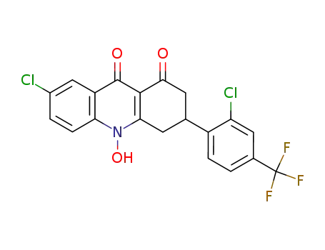 1,9(2H,10H)-Acridinedione,
7-chloro-3-[2-chloro-4-(trifluoromethyl)phenyl]-3,4-dihydro-10-hydroxy-
