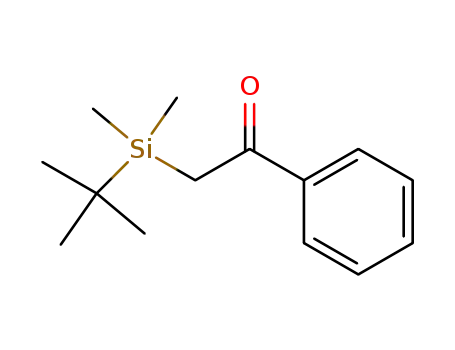 Molecular Structure of 109681-49-4 (Ethanone, 2-[(1,1-dimethylethyl)dimethylsilyl]-1-phenyl-)