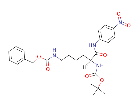 Carbamic acid,[5-[[(1,1-dimethylethoxy)carbonyl]amino]-6-[(4-nitrophenyl)amino]-6-oxohexyl]-,phenylmethyl ester, (S)- (9CI)